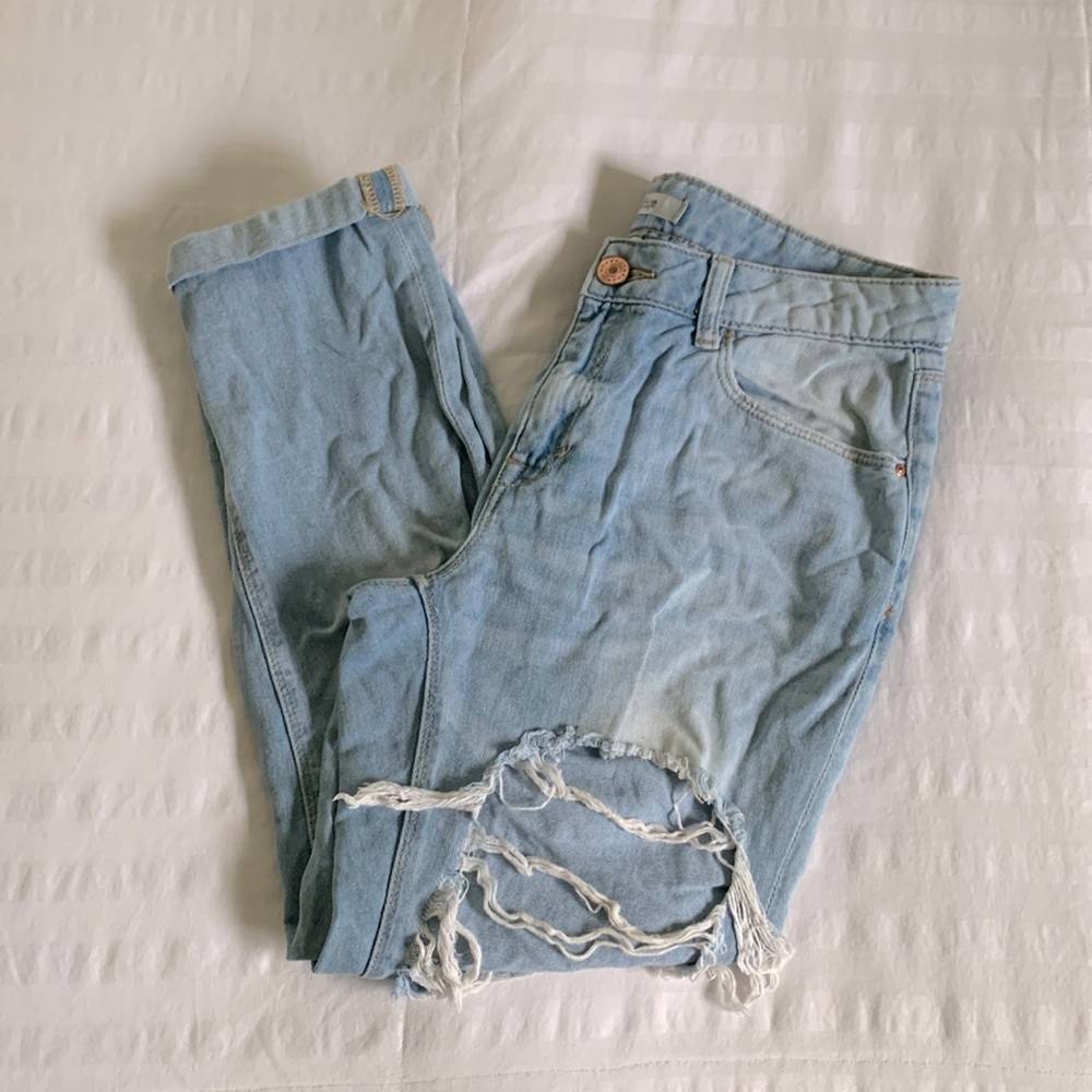 Very distressed jeans